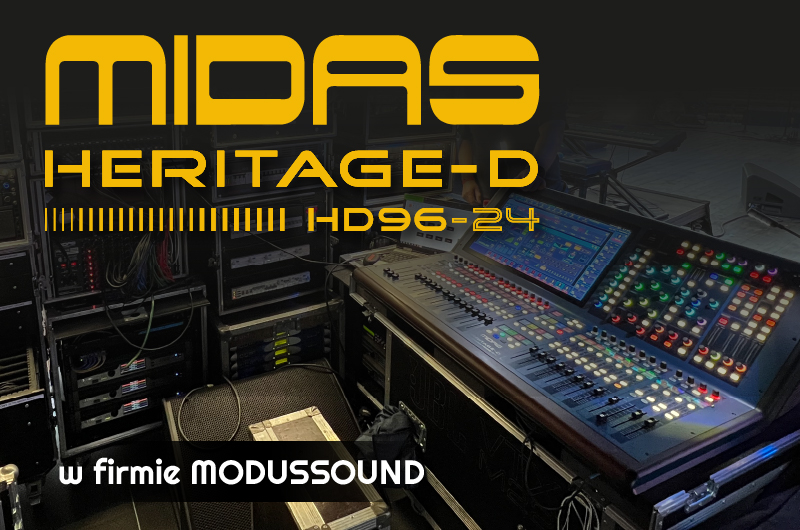 MIDAS HD96-24 w firmie ModusSound – Rozmowa z Łukaszem Kędzią